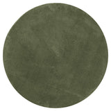 Vidaxl rug harte low -pole mëll wäschen Ø 80 cm Bësch gréng