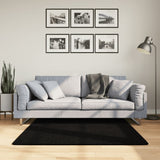 Vidaxl Rug Huarte Low -Pole blød vaskbar 120x120 cm sort
