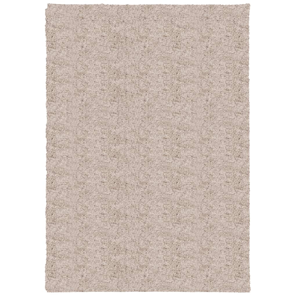 Alfombra Vidaxl Pamplona Shaggy altamente moderna 120x170 cm beige