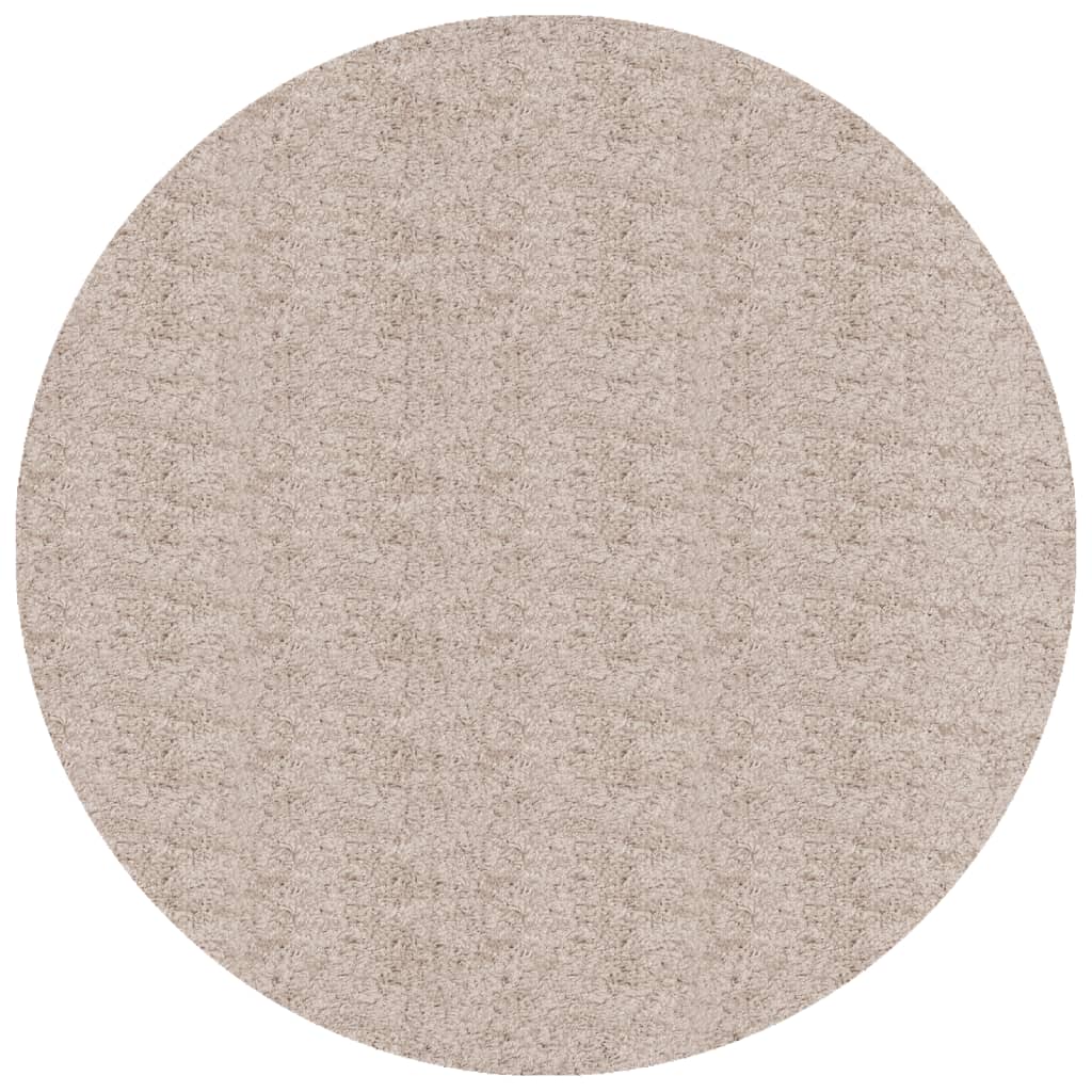 Vidaxl Rug Pamplona Shaggy meget moderne Ø 80 cm beige