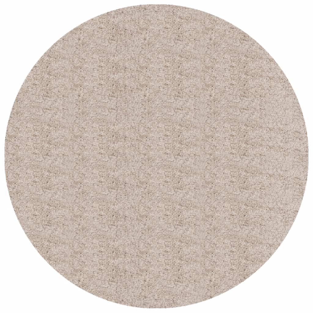 VidaXL rug Pamplona Shaggy Highly Modern Ø 100 cm Beige