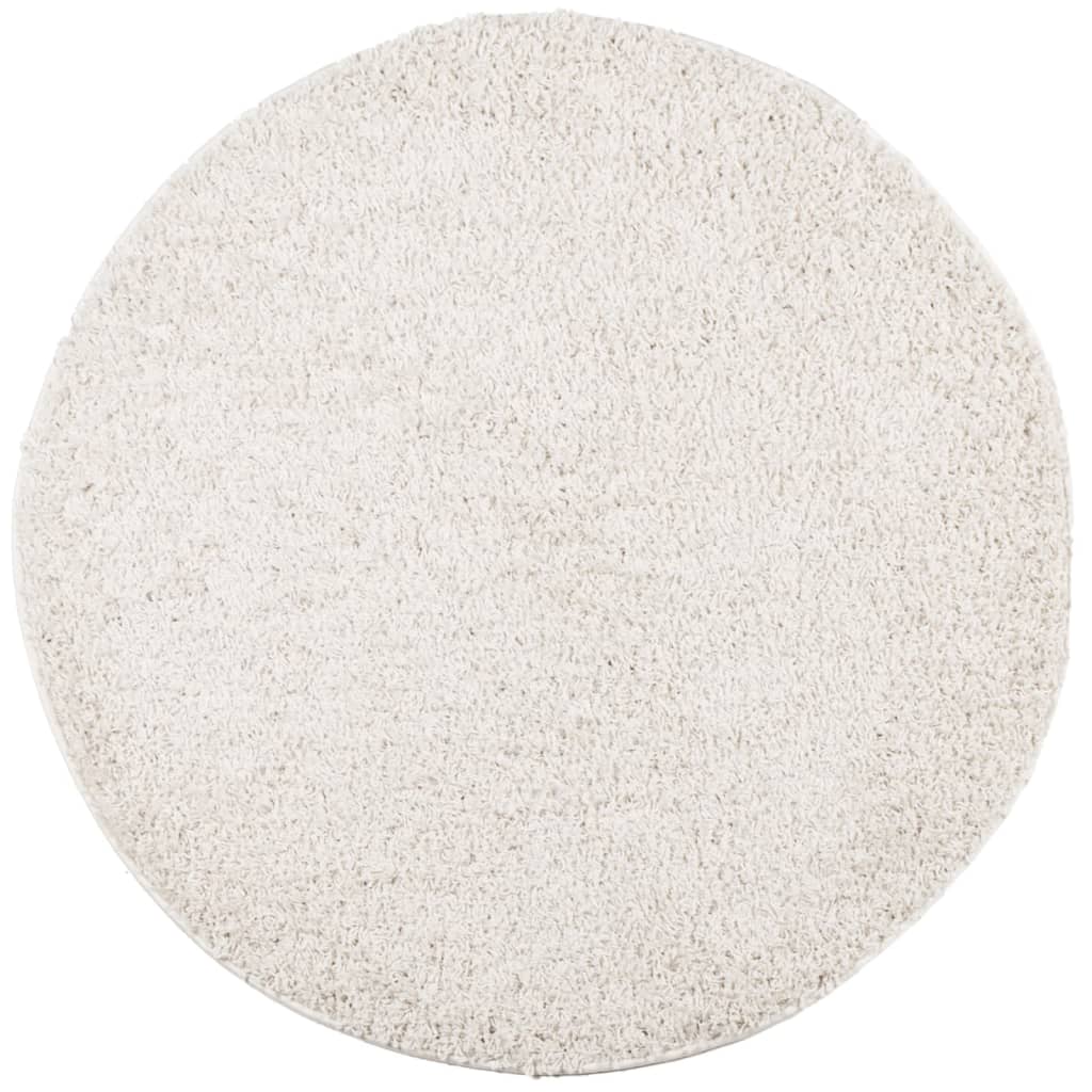 Vidaxl Rug Pamplona Shaggy meget moderne Ø 240 cm cremefarve