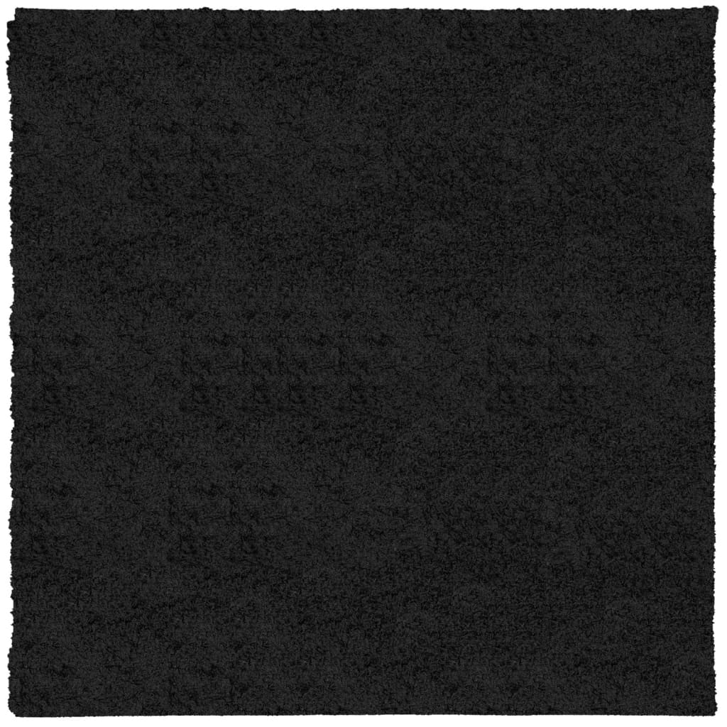 Bidaxl -mattan Pamplona Shaggy mycket modern 160x160 cm svart