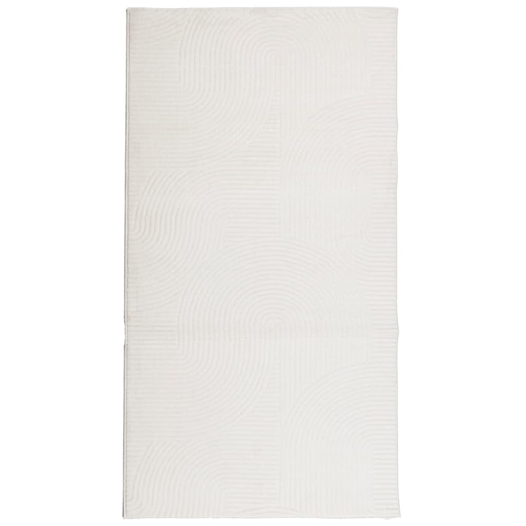 Vidaxl rug IZA low -pole Scandinavian 80x150 cm cream -colored
