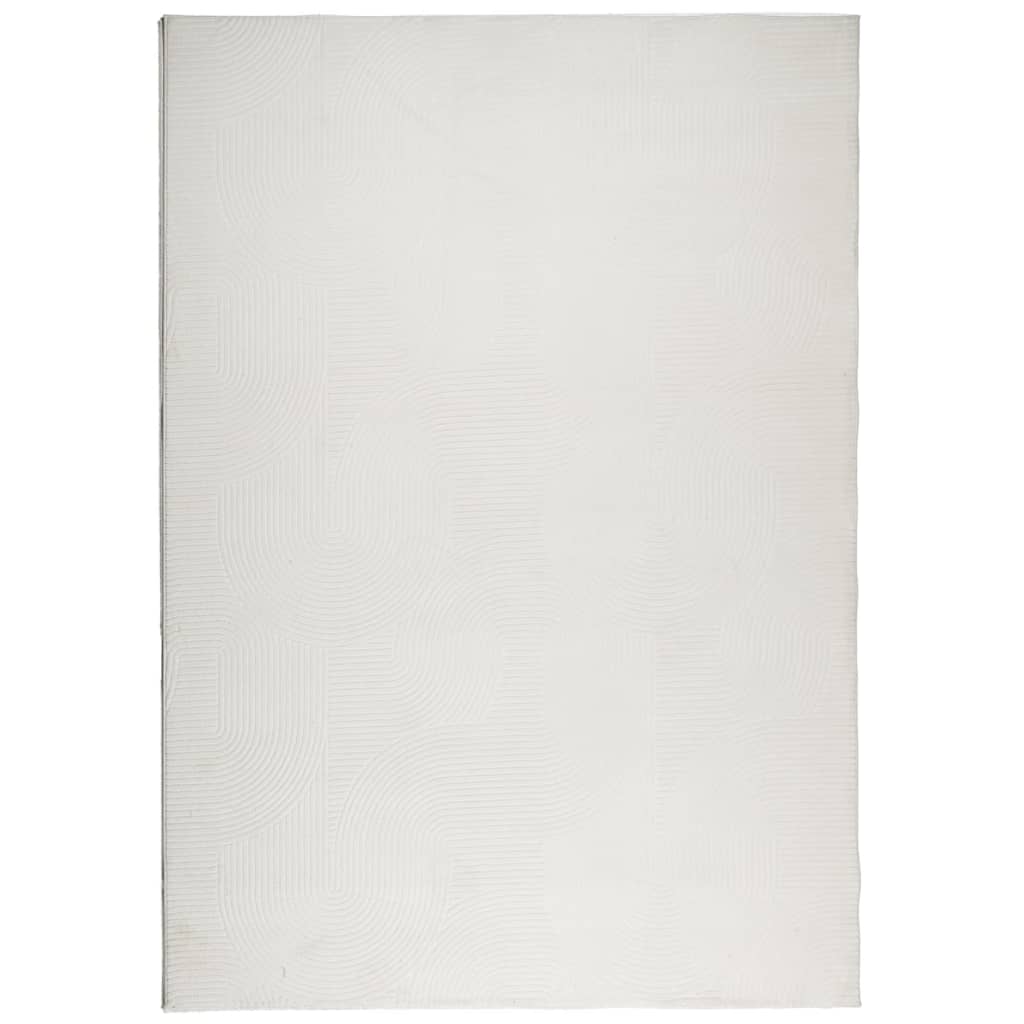 Vidaxl rug IZA Low -pile Scandinavian 120x170 cm cream -colored