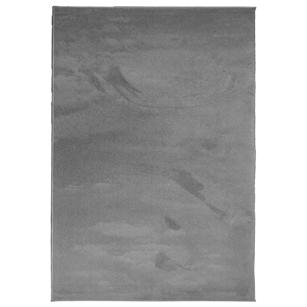VidaXL rug oviedo low pile 200x280 cm anthracite