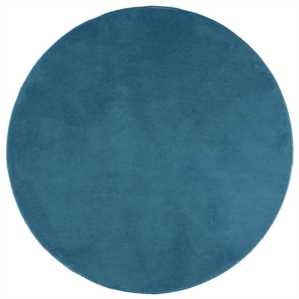 Taule Vidaxl Oviedo Low -Pile Ø 160 cm turquoise