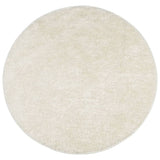 Vidaxl rug istan high pile glossy ø 80 cm cream-colored