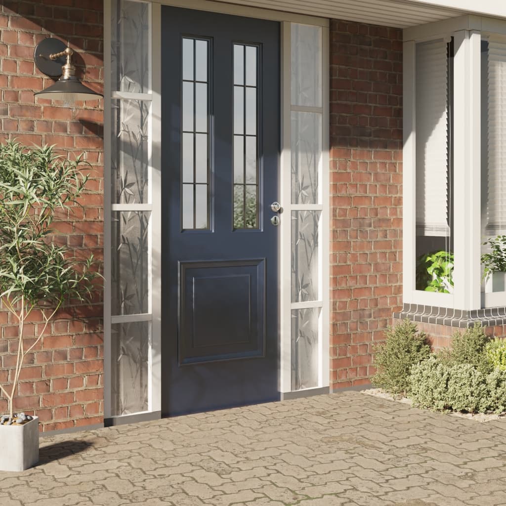 VidaXL Fensterfolien 4 Stück mattes Bambusmuster PVC