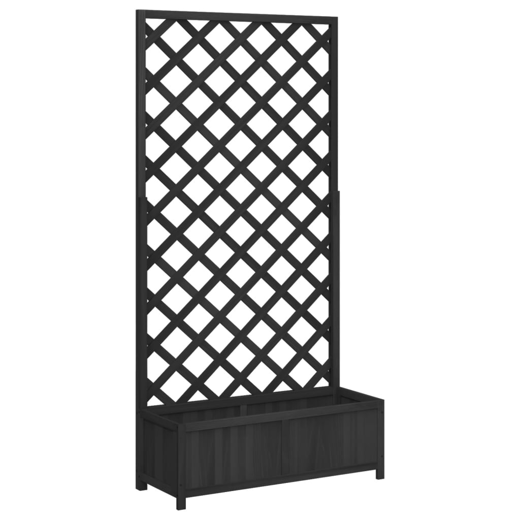 Sadzarka vidaxl z Latwerk Solid Vurenhout Black