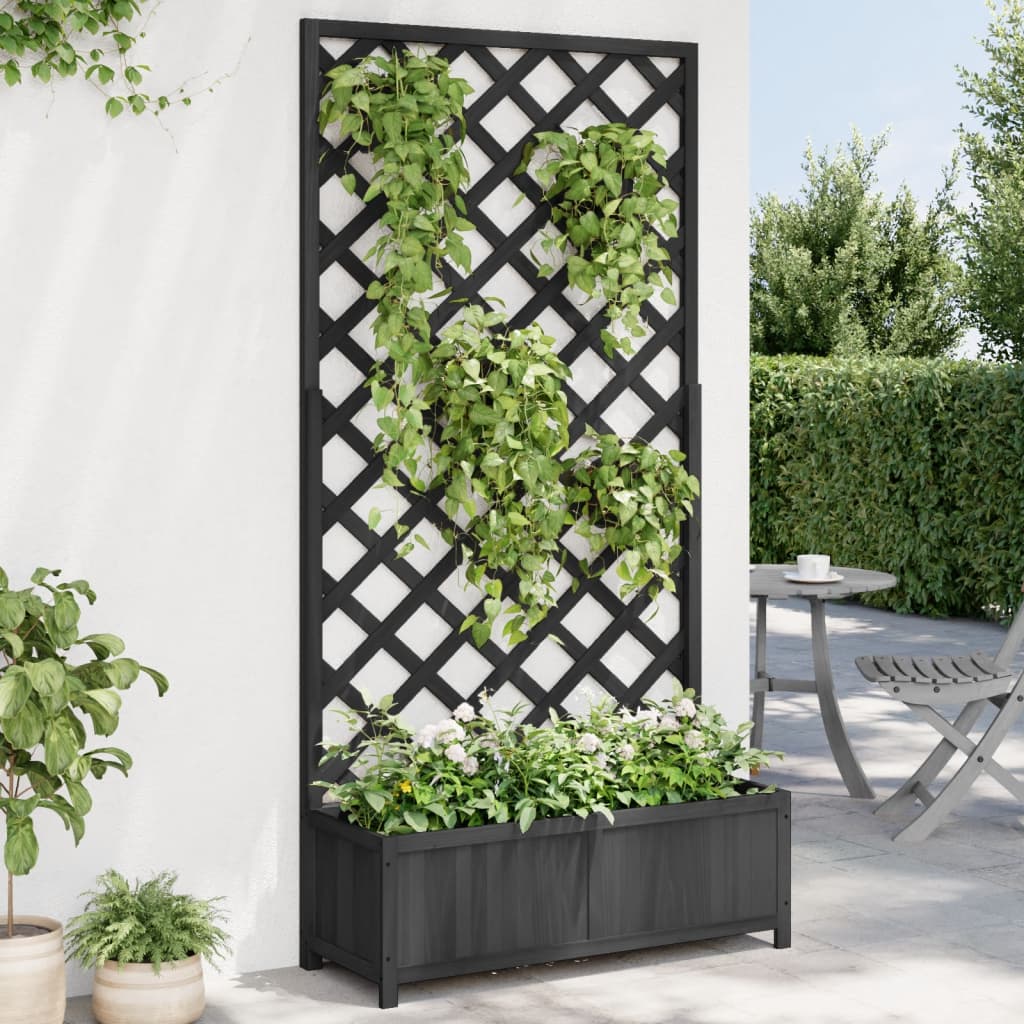 Sadzarka vidaxl z Latwerk Solid Vurenhout Black