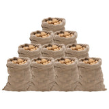 VidaXL JUTE bags 10 pieces 220 g m² 60x105 cm 100% jute