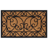 Vidaxl Doormat rektangulær 45x75 cm gummi og kokosnødfiber