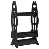 Vidaxl Fishing Rack for 16 Rods Black