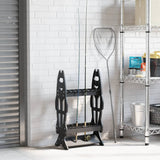 Vidaxl Fishing Rack for 16 Rods Black