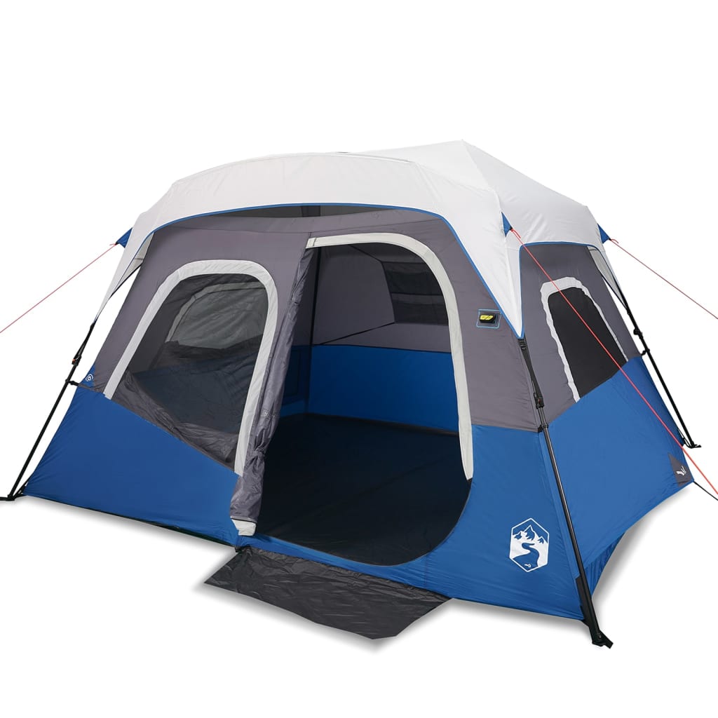 Tenda Vidaxl con rilascio rapido a 6 persone LED azzurro