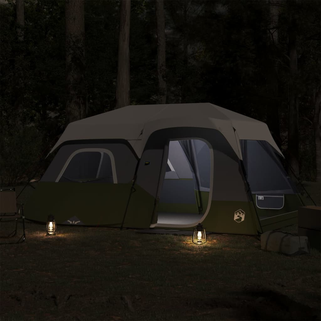 Vidaxl Zelt 9-Personen wasserdicht mit LED Hell Blau