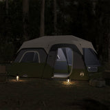 Vidaxl Zelt 9-Personen wasserdicht mit LED Hell Blau