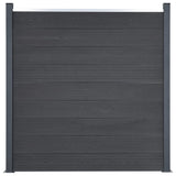 Panel de cerca de Vidaxl Conjunto de 526x186 cm HKC Gray