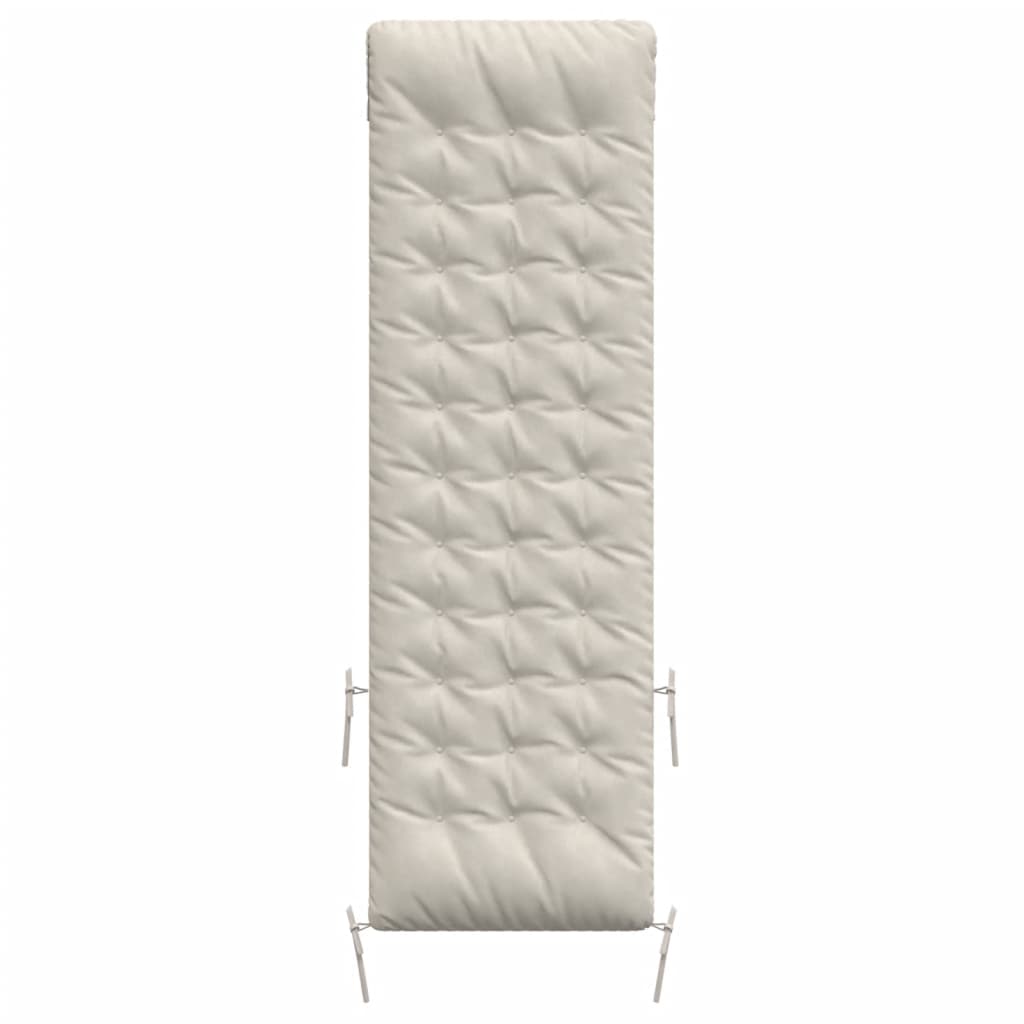 VidaXL lounger cushion 160x50x10 cm artificial crème -colored