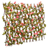 VidaXL Artificial Plant Ivy on Latwerk Extraidable 180x60 cm Dark pink