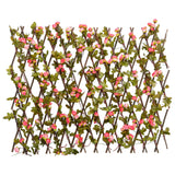 VidaXL Artificial Plant Ivy on Latwerk Extraidable 180x60 cm Dark pink