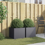 Vidaxl Planters 2 st 42x40x39 cm steel anthracite -colored