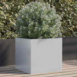 Vidaxl Planning Box 42x40x39 cm galvanizovaná ocelová stříbrná barva