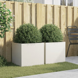 Vidaxl Planters 2 st 49x47x46 cm stålvitt
