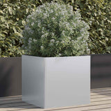 Vidaxl Planning Box 49x47x46 cm galvaniseret stål sølvfarvet