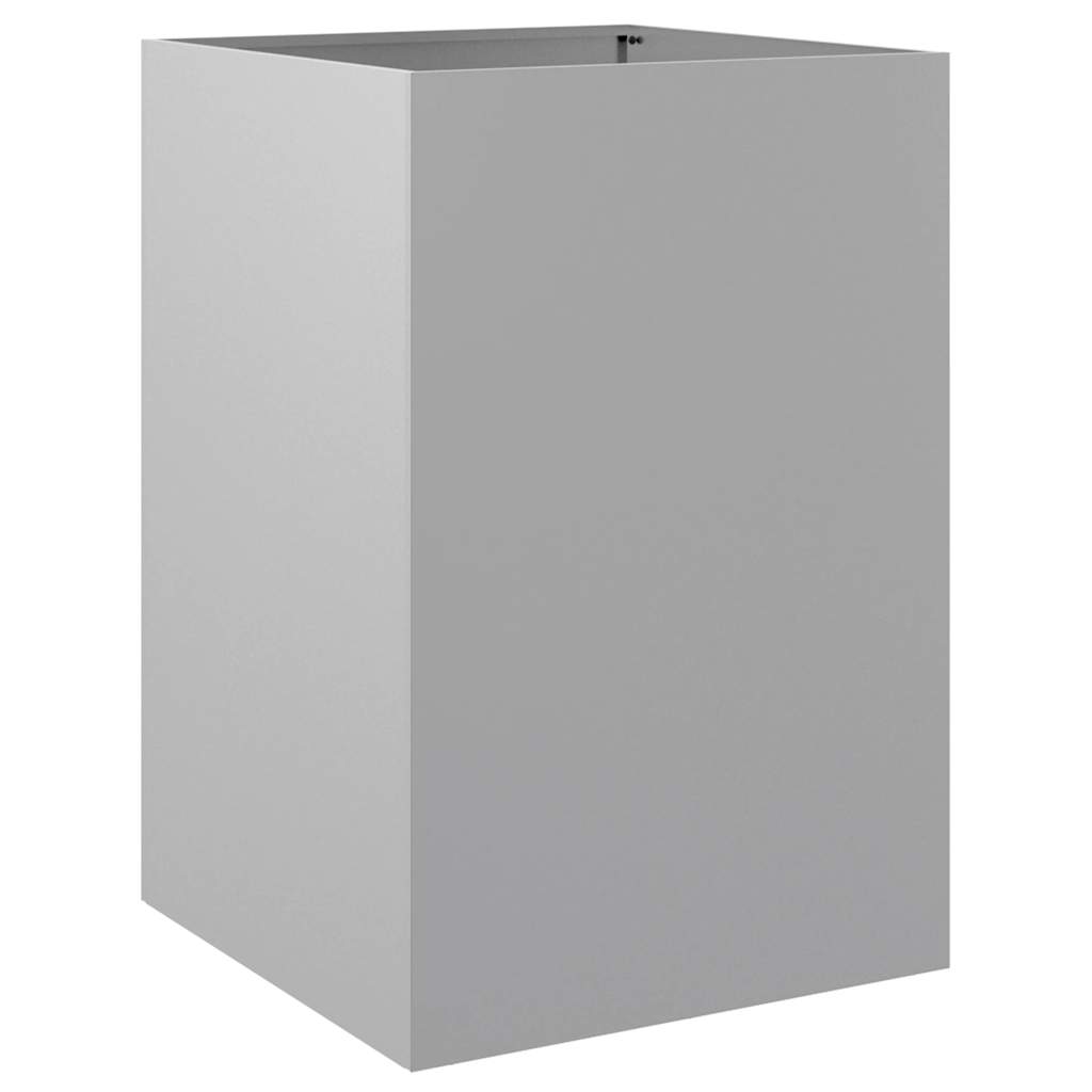 VIDAXL -Planungsbox 52x48x75 cm verzinkter Stahl Silber gefärbt