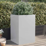VIDAXL -Planungsbox 52x48x75 cm verzinkter Stahl Silber gefärbt