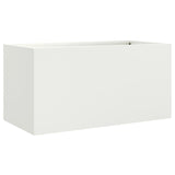 Vidaxl Planning box 62x30x29 cm Steel White