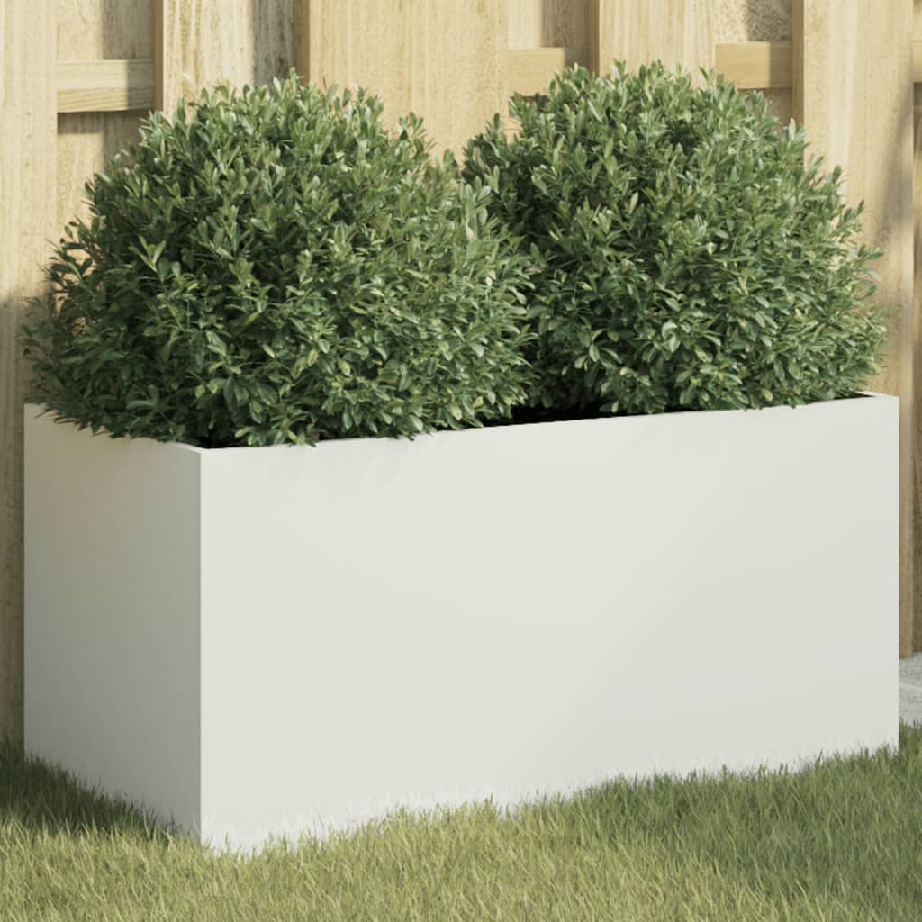 Vidaxl Planning box 62x30x29 cm Steel White