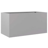 Vidaxl plantenbak 62x30x29 cm gegalvaniseerd staal zilverkleurig