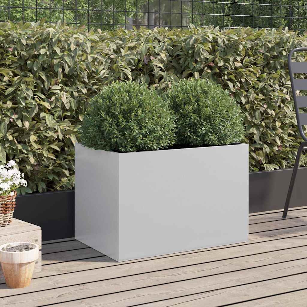 VIDAXL -Planungsbox 62x40x39 cm verzinkter Stahl Silber gefärbt