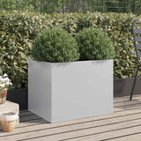 Boîte de planification Vidaxl 62x47x46 cm Couleur en argent en acier galvanisé