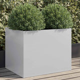 Boîte de planification Vidaxl 62x47x46 cm Couleur en argent en acier galvanisé