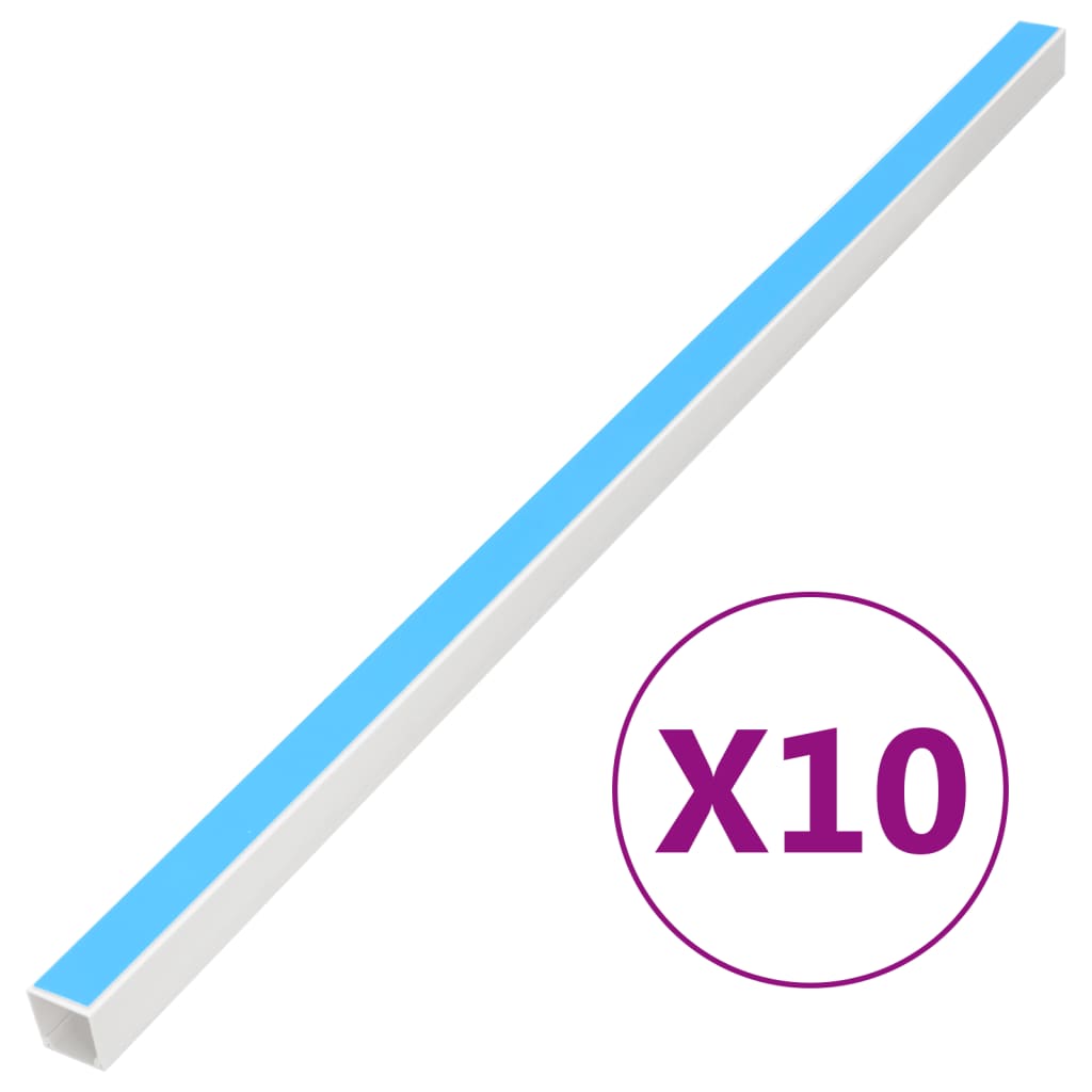 Vidaxl Kabel Gote selbst -adhesiv 10x10 mm 10 m PVC