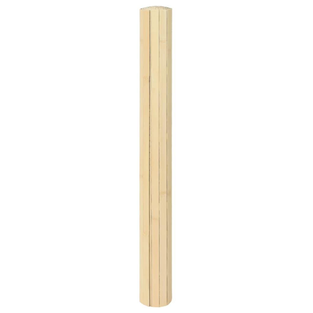 Vidaxl rug rectangular 60x100 cm bamboo light natural