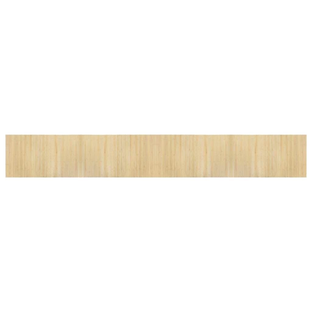 Vidaxl rug rechteckeg 60x400 cm Bambus Liicht natierlech