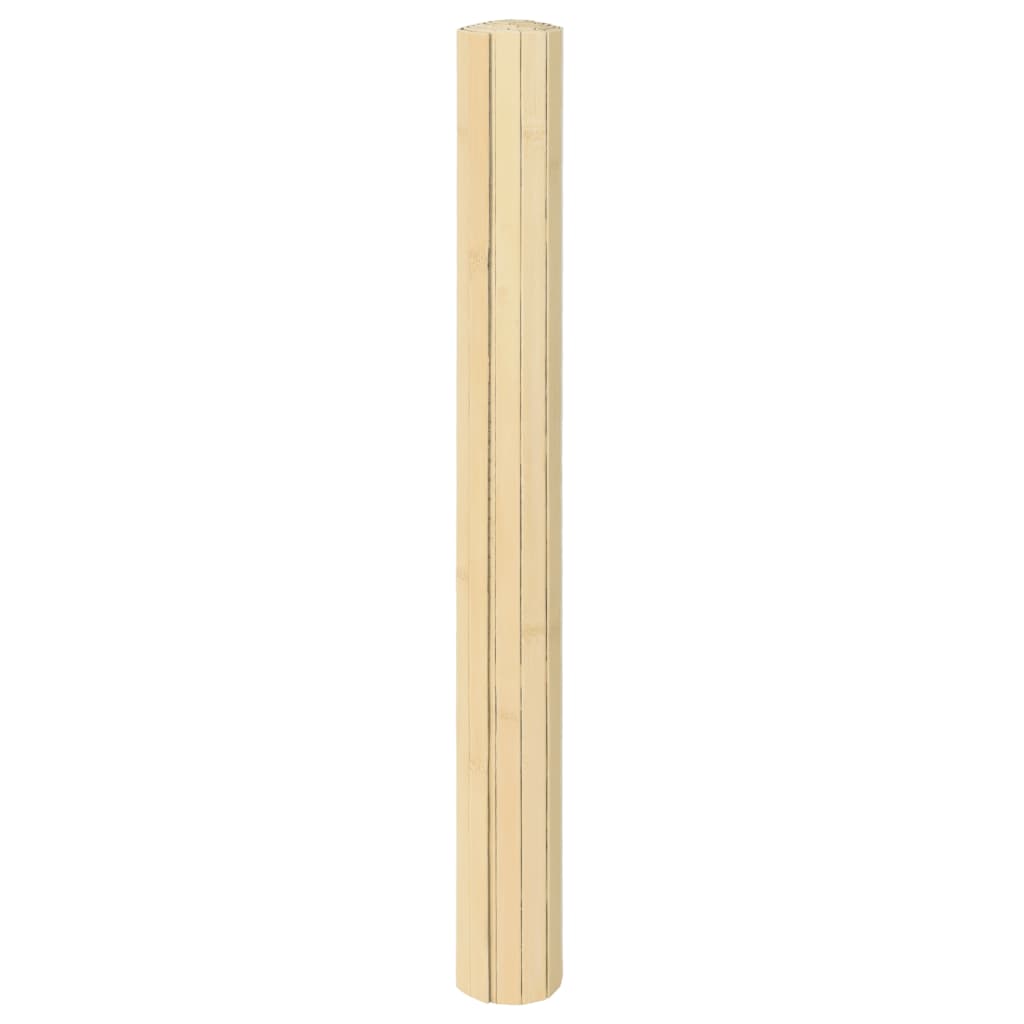 Vidaxl Teppich rechteckig 60x500 cm Bambuslicht Natural