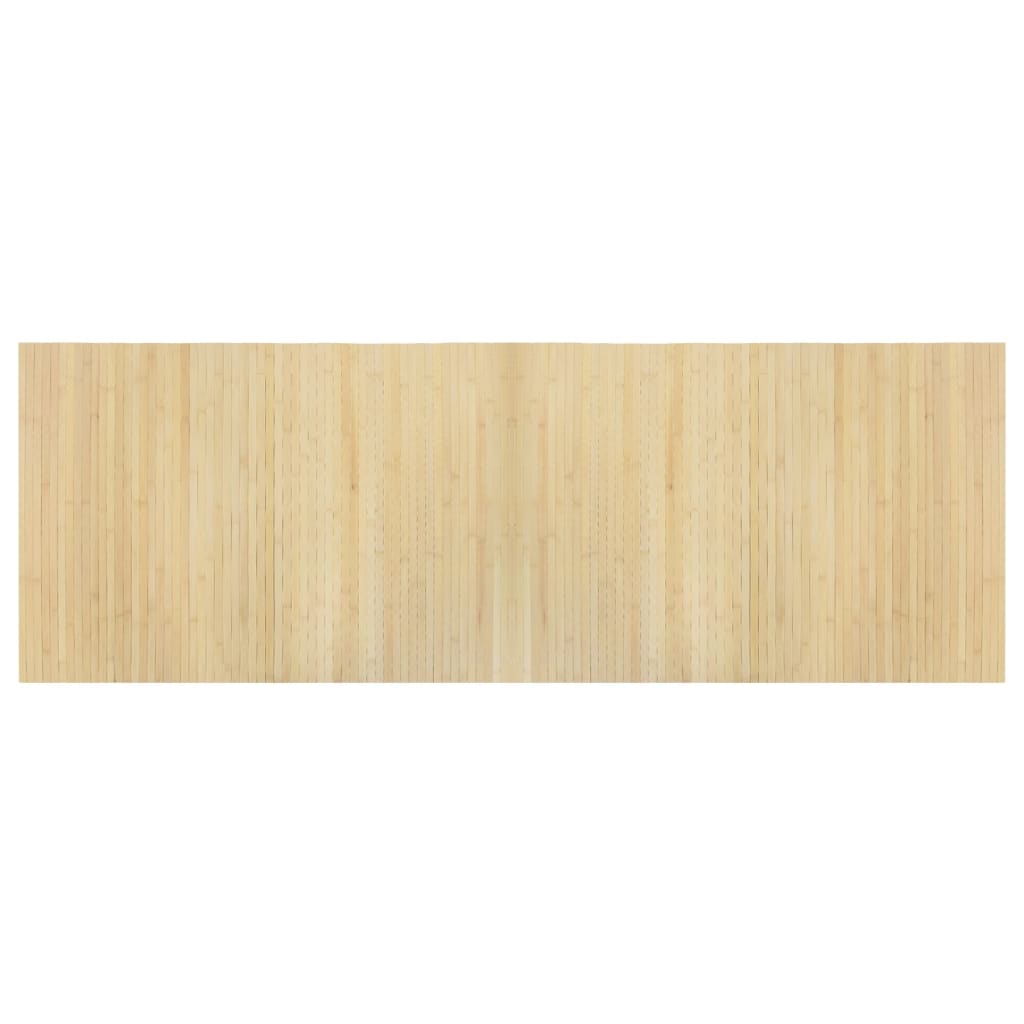Vidaxl tapis rectangulaire 70x200 cm Bamboo Light Natural