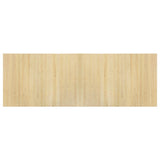 Vidaxl tapis rectangulaire 70x200 cm Bamboo Light Natural