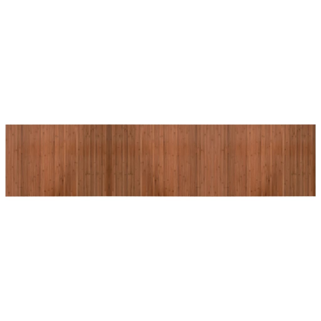 Alfombra Vidaxl rectangular 70x300 cm bambú marrón