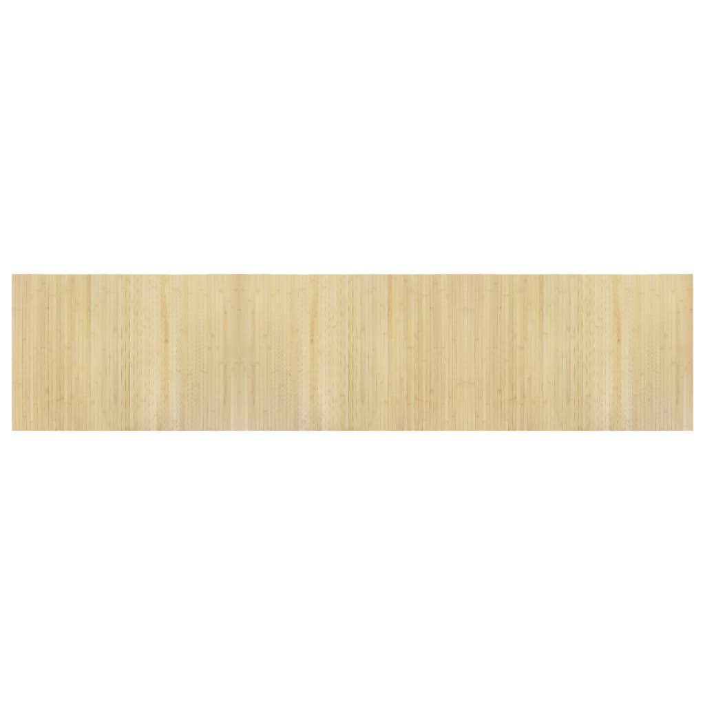 Tapis vidaxl rectangulaire 70x300 cm Bamboo Light Natural