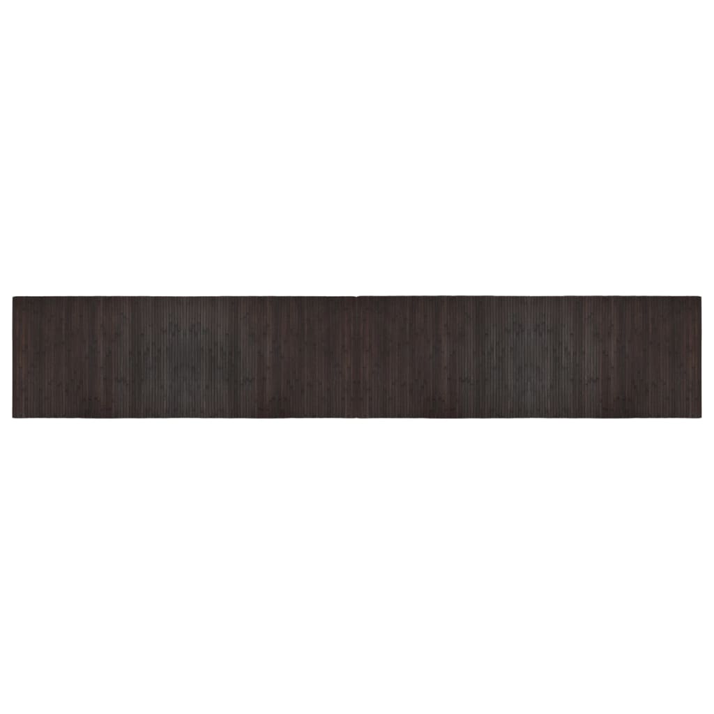 Vidaxl rug rectangular 70x400 cm bamboo dark brown