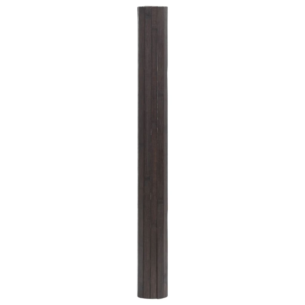 Vidaxl rug rectangular 70x400 cm bamboo dark brown