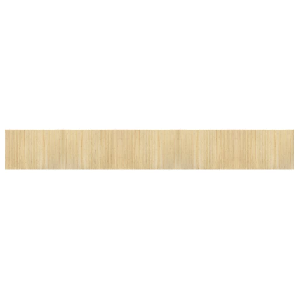 Tapis vidaxl rectangulaire 70x500 cm Bamboo Light Natural