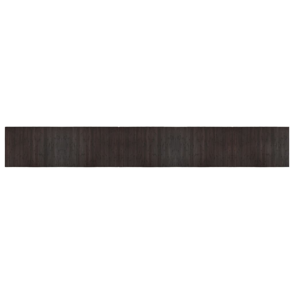 Vidaxl rug rectangular 70x500 cm bamboo dark brown